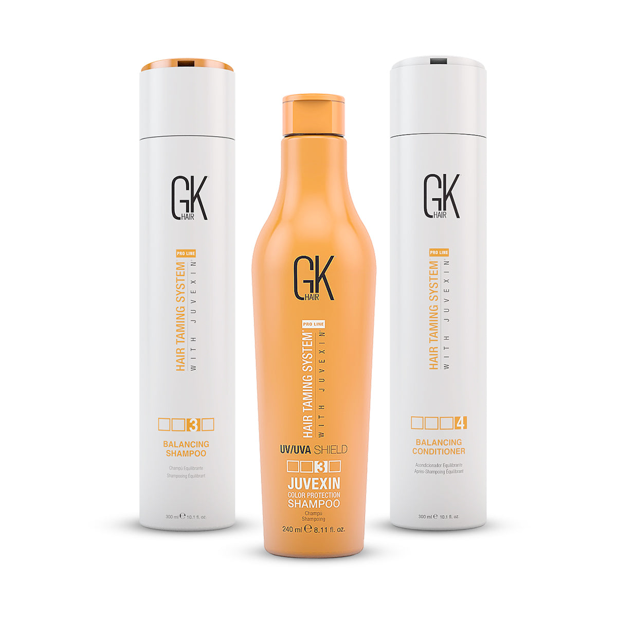 GK Hair Balancing Shampoo and Conditioner 300 Ml with Color Shield Shampoo 240 MI