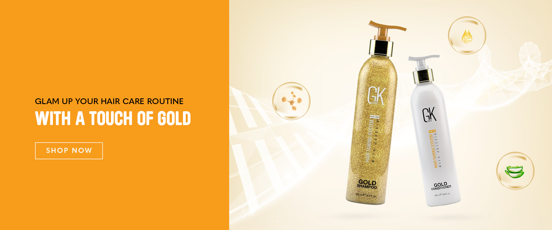 GK Hair Gold Shampoo and Conditioner