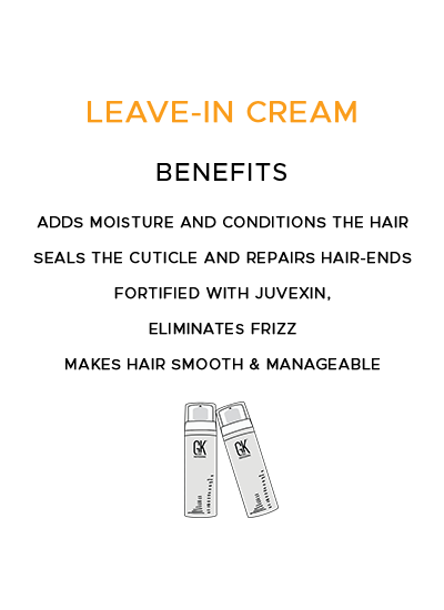 GK Hair Leave in conditioners cream 130ml